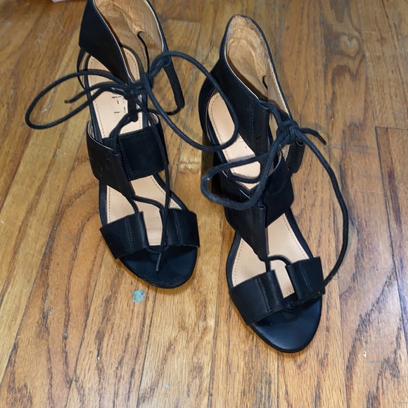 Loft black lace up heels - Picture 2 of 5